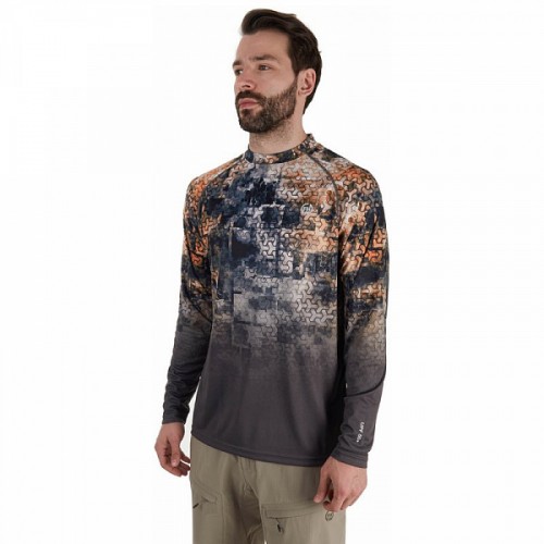 UV Блуза FHM Mark EVO V2 Print Grey Orange
