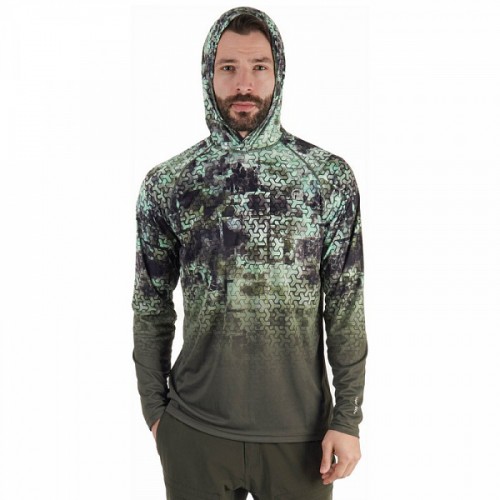 UV Блуза с качулка FHM Mark V2 Hoodie Print Khaki