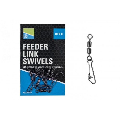 Вирбел с карабина PRESTON Double Feeder Link Swivels