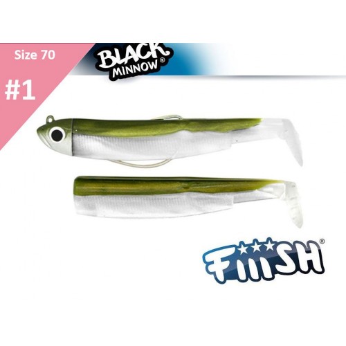Силиконова примамка Fiiish Black Minnow N1 Combo - 7см, 6гр