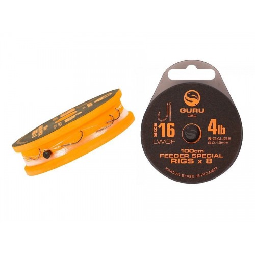 Вързани куки Guru LWGF feeder special rigs 100см.